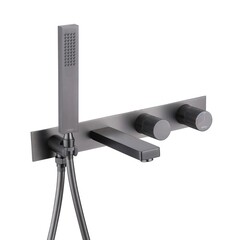 Смеситель для душа встраиваемый Abber Rund с лейкой никель (AF8730NG)