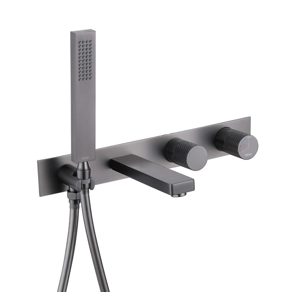 

Смеситель для душа встраиваемый Abber Rund с лейкой никель (AF8730NG)