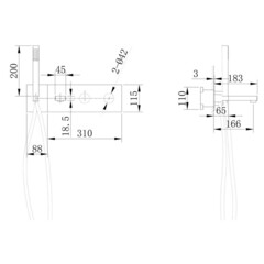 Смеситель для душа встраиваемый Abber Rund с лейкой никель (AF8730NG) - фото 2
