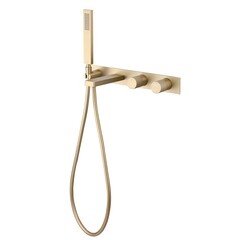 Смеситель для душа встраиваемый Abber Rund с лейкой золото матовое (AF8730G) - фото 4