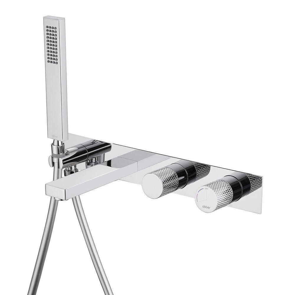 

Смеситель для душа встраиваемый Abber Rund с лейкой хром (AF8730)