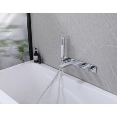 Смеситель для душа встраиваемый Abber Rund с лейкой хром (AF8730) - фото 3