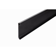 Плинтус алюминиевый напольный JD 21-60мм led черный 60х12х2500 мм для скрытого монтажа