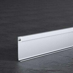 Плинтус алюминиевый напольный JD 21-60мм led серебро 60х12х2500 мм для скрытого монтажа