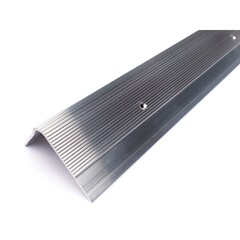 Порог алюминиевый угловой наружный 60х43х1800 мм серебро