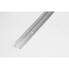 Порог алюминиевый угловой внутренний 20х20х1800 мм серебро