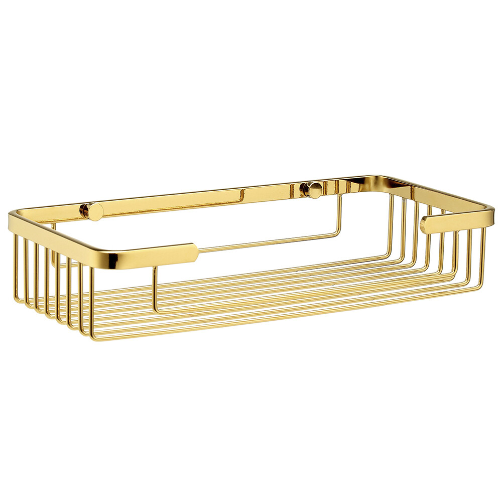 Изображение товара Полка для ванной WasserKraft 275х55х133 мм металл золото (K-722PG)