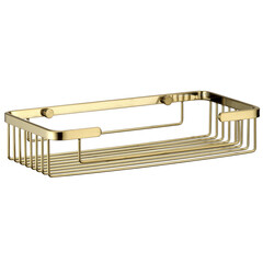 Полка для ванной WasserKraft 275х55х133 мм металл золото (K-722BG) - фото 1