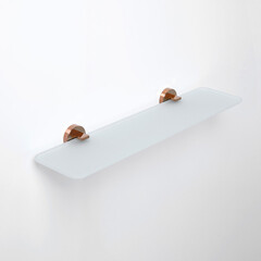 Полка для ванной WasserKraft Asphe 7700 530х50х142 мм металл розовое золото (K-77724) - фото 6