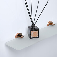 Полка для ванной WasserKraft Asphe 7700 530х50х142 мм металл розовое золото (K-77724) - фото 4