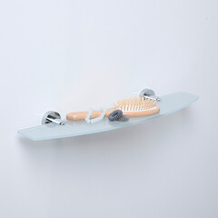 Полка для ванной WasserKraft Mosel K-46600 500х45х135 мм стекло/металл хром (K-46624) - фото 3