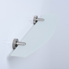 Полка для ванной WasserKraft Tauber K-64400 500х45х135 мм стекло/металл никель (K-64424) - фото 6