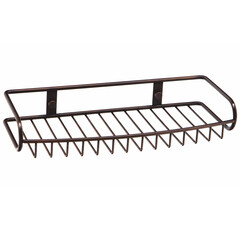 Полка для ванной WasserKraft Isar K-7300 300х50х130 мм металл темная бронза (K-1811) - фото 1