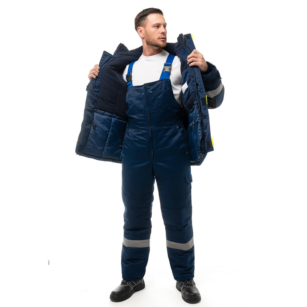 Изображение товара Рабочий утепленный мужской костюм Спрут Бруклин для зимы с световозвращающими элементами