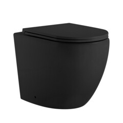 Изображение товара Унитаз напольный приставной Abber Bequem с горизонтальным выпуском с сиденьем дюропласт микролифт (AC1111TMB)