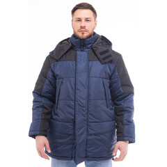Изображение товара Куртка рабочая мужская утепленная Спрут Сити 56-58 рост 182-188 см темно-синяя/черная
