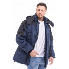 Куртка рабочая мужская утепленная Спрут Сити 56-58 рост 170-176 см темно-синяя/черная - фото 3