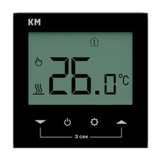 Терморегулятор электронный для теплого пола КМ TRE-01B черный