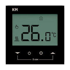 Изображение товара Терморегулятор электронный для теплого пола КМ TRE-01B черный