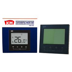 Терморегулятор электронный для теплого пола КМ TRE-01B черный - фото 4