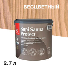 Антисептик Tikkurila/Tikkivala Supi Sauna Protect для бань и саун бесцветный 2,7 л - фото 1
