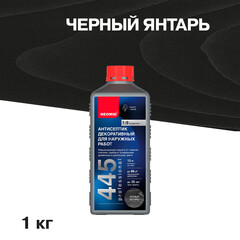 Антисептик Neomid 445 декоративный для дерева биозащитный концентрат 1:9 1 кг черный янтарь - фото 1