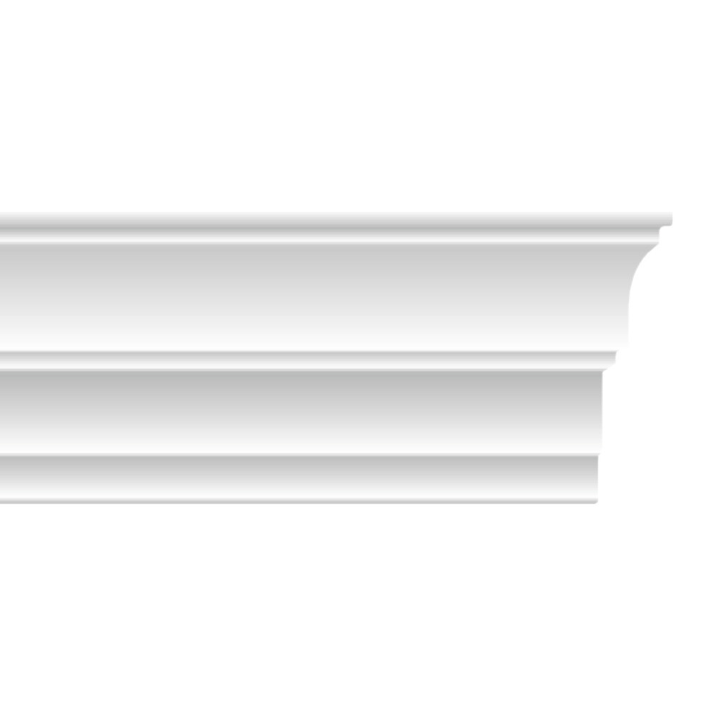 

Плинтус потолочный из пенополистирола  мм под натяжной потолок Солид С 53/100, Белый