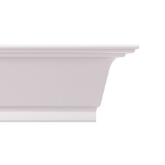 Плинтус потолочный из пенополистирола 67х40х2000 мм под натяжной потолок Солид С 34/67 - фото 1