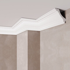 Плинтус потолочный из пенополистирола 41х41х2000 мм Солид С 30/45 - фото 2