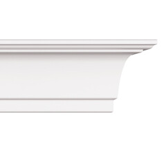 Плинтус потолочный из пенополистирола 48х29х2000 мм под натяжной потолок Солид С 29/50 - фото 1