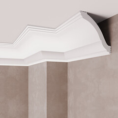 Плинтус потолочный из пенополистирола 68х68х2000 мм Солид С 23/70 - фото 2
