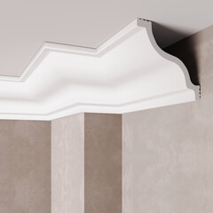 Плинтус потолочный из пенополистирола 70х70х2000 мм Солид С 14/70 - фото 2