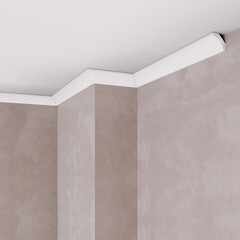 Плинтус потолочный из пенополистирола 15х15х2000 мм под натяжной потолок Солид С 09/15 - фото 2