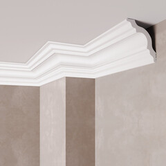 Плинтус потолочный из пенополистирола 50х50х2000 мм Солид С 07/50 - фото 2