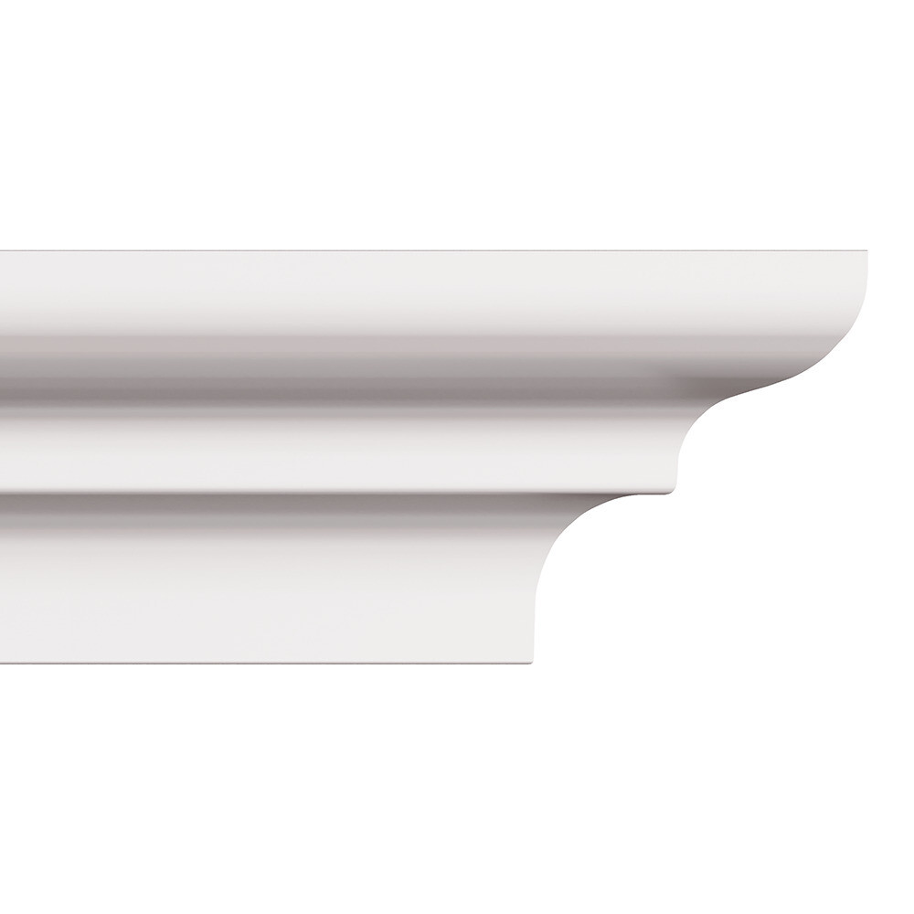 

Плинтус потолочный из пенополистирола  мм Солид С 04/50, Белый