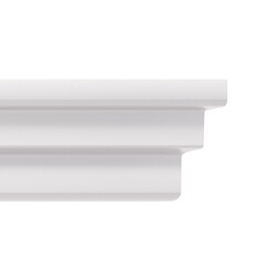 Плинтус потолочный из пенополистирола 28х20х2000 мм под натяжной потолок Солид С 02/30 - фото 1