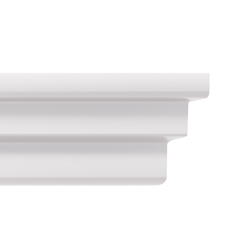 

Плинтус потолочный из пенополистирола  мм под натяжной потолок Солид С 02/30, Белый