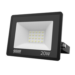 Прожектор светодиодный Gauss Elementary ДО-20 6500К 20 Вт IP65 черный - фото 1