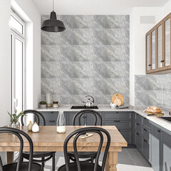 Панель самоклеящаяся ПВХ 600х300х2 мм Grace туманный гранит 1,08 кв.м (6 шт.) - фото 4