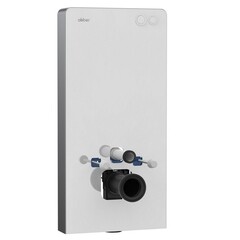 Изображение товара Инсталляция Abber для подвесного унитаза с кнопкой белой (AC0107MW)