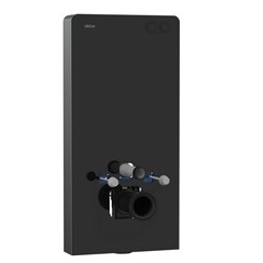 Изображение товара Инсталляция Abber для подвесного унитаза с кнопкой черной (AC0107MB)