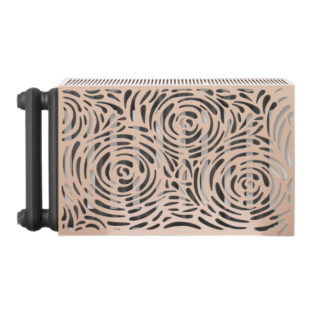 Изображение товара Экран для радиатора Вихрь 630х600 мм бежевый матовый из стали стиль Лофт