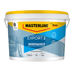 Изображение товара Краска интерьерная Marshall Export 2 база BW белая 9 л