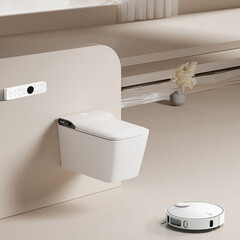 Комплект инсталляции Abber с электронным унитазом-биде Rechteck и сиденьем микролифт (AC1215S-AC0101P) - фото 3