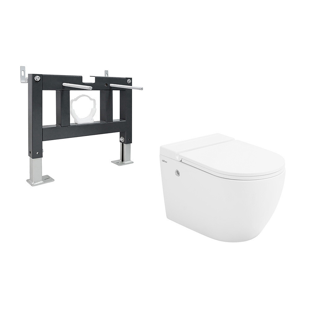 Изображение товара Комплект инсталляции Abber с унитазом Bequem и микролифтом