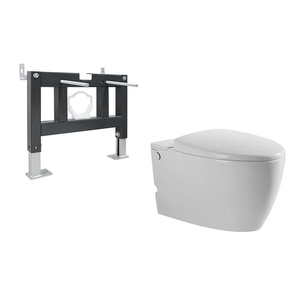 Изображение товара Комплект инсталляции Abber с унитазом Bequem и сиденьем микролифт