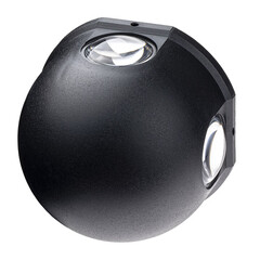 Изображение товара Светильник светодиодный садово-парковый настенный Düwi Nuovo черный 3000К 4 Вт IP54 (24790 0)