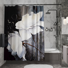 Штора для ванны WasserKraft Ammer 2000х1800 мм полиэстер разноцветная (SC-70102) - фото 1