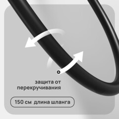 Душевая система Corsa Deco NX с верхним душем с лейкой с изливом черная (SSFNX300SB) - фото 5