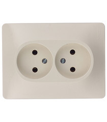 Розетка Systeme Electric Glossa встраиваемая бежевая (GSL000220) - фото 1